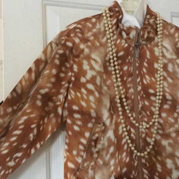 FLASH SALE! • NWT • $598 WORTH NEW YORK Doe Animal Print Bomber Jacket - Picture 7 of 16